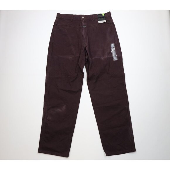 Deadstock Vintage 90s Marithe Francois Girbaud Mens 38x35 Baggy Wide Leg Jeans - Picture 1 of 15